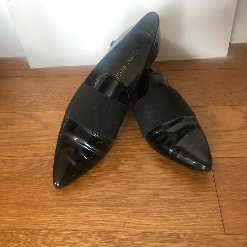 Worn Once Stuart Weitzman Patent Slip-On Loafer - image 2